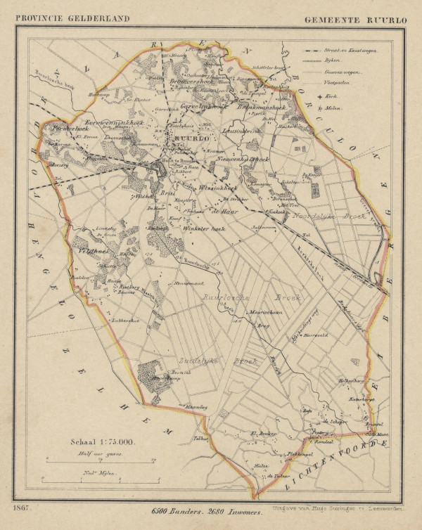 image of map communityplan Ruurlo by Kuyper (Kuijper) map communityplan Ruurlo by Kuyper (Kuijper)