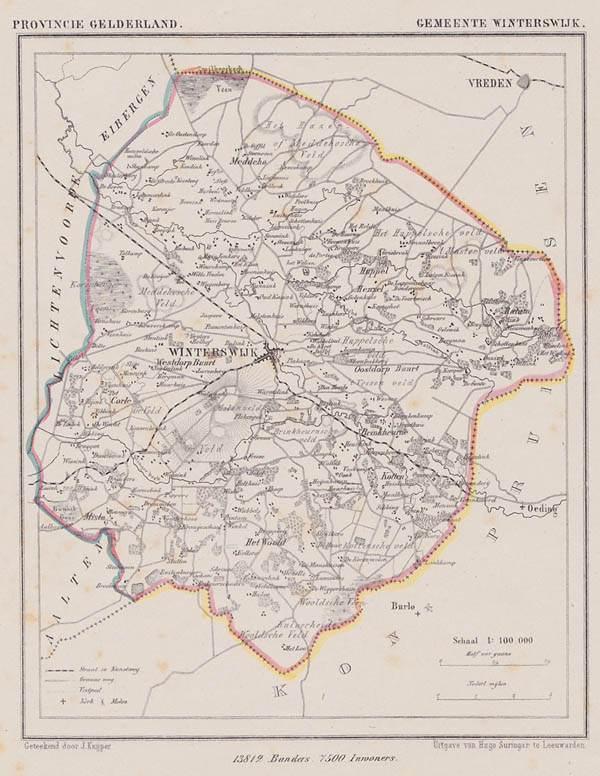 image of map communityplan Winterswijk by Kuyper (Kuijper) map communityplan Winterswijk by Kuyper (Kuijper)