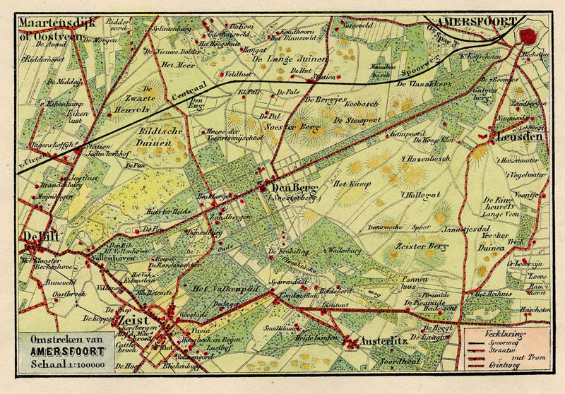 image of map Kaart van de Omstreken van Amersfoort by Craandijk Kaart van de Omstreken van Amersfoort by Craandijk