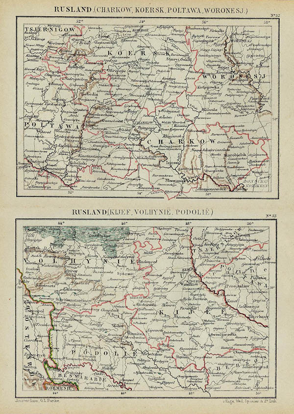 image of map Rusland (Charkow, Koersk, Poltawa, Woronesj, Kijef, Volhynië, Podolië) by Kuyper (Kuijper) map Rusland (Charkow, Koersk, Poltawa, Woronesj, Kijef, Volhynië, Podolië) by Kuyper (Kuijper)