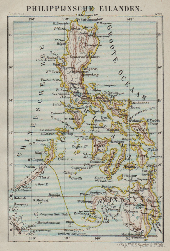 image of map Philippijnsche Eilanden by Kuyper (Kuijper) map Philippijnsche Eilanden by Kuyper (Kuijper)