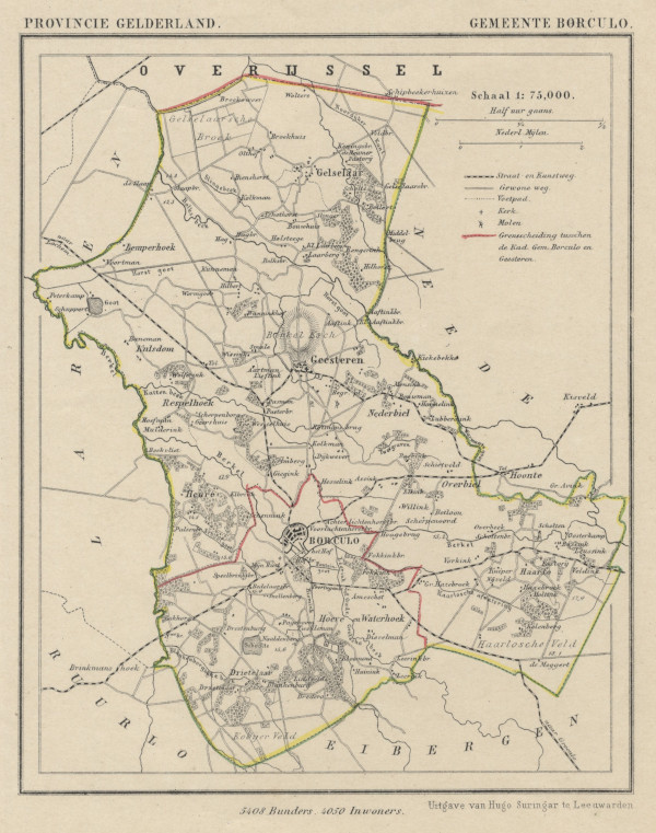 image of map communityplan Borculo by Kuyper (Kuijper) map communityplan Borculo by Kuyper (Kuijper)