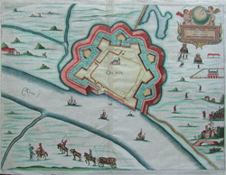 A map of Orsoy by the famous publisher Blaeu
