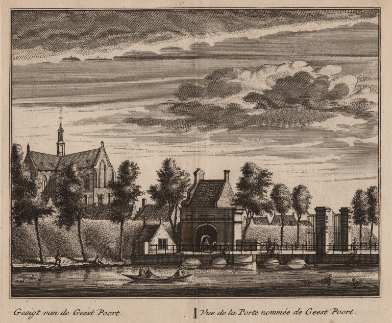 Gesigt van de Geest Poort; Vue de la Porte nommee de Geest Poort by L. Schenk, A. Rademaker