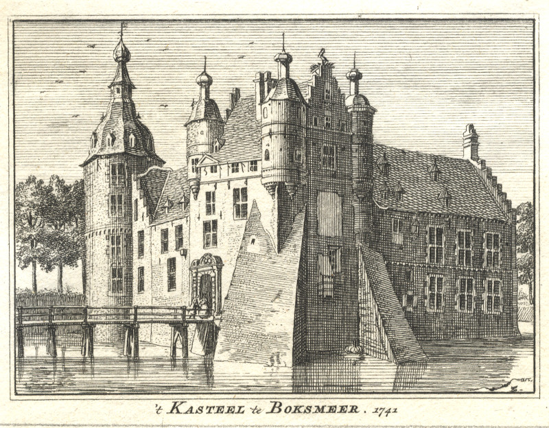 ´t Kasteel te Boksmeer, 1741 by H. Spilman, J. de Beijer