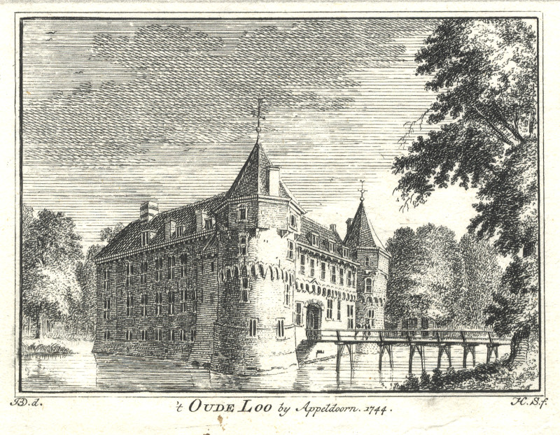 ´t Oude Loo by Appeldoorn 1744 by H. Spilman, J. de Beijer