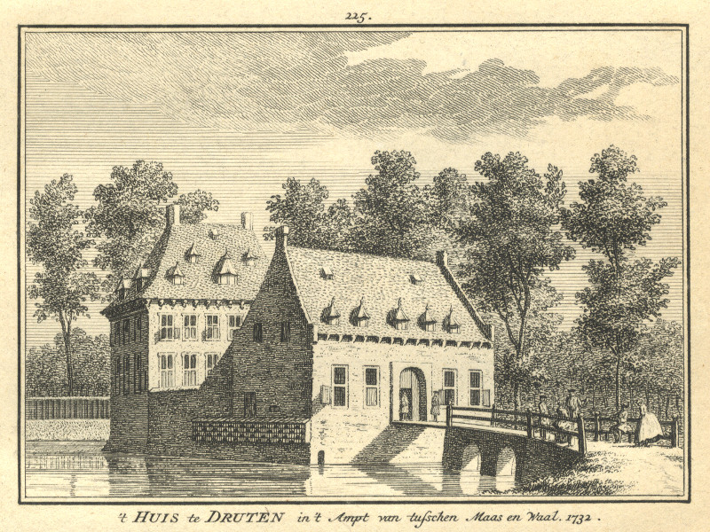 ´t Huis te Druten in ´t Ampt van tusschen Maas en Waal. 1732 by H. Spilman, J. de Beijer