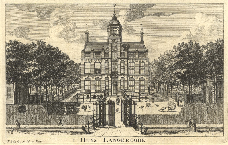 ´t Huys Langeroode by F. van Bleyswijck