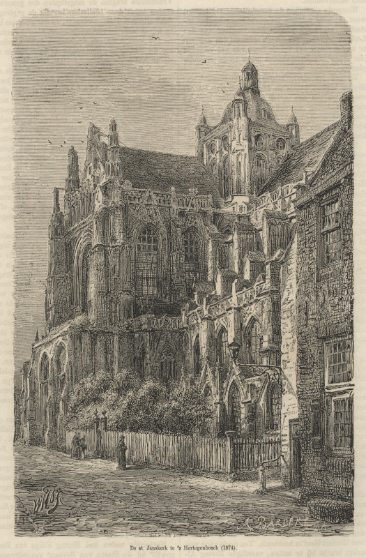 view De st. Janskerk te ´s Hertogenbosch by A. Barberes
