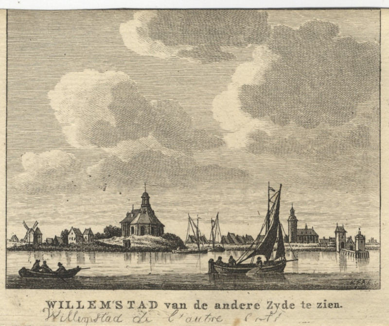 Willemstad van de andere zyde te zien by C. Pronk