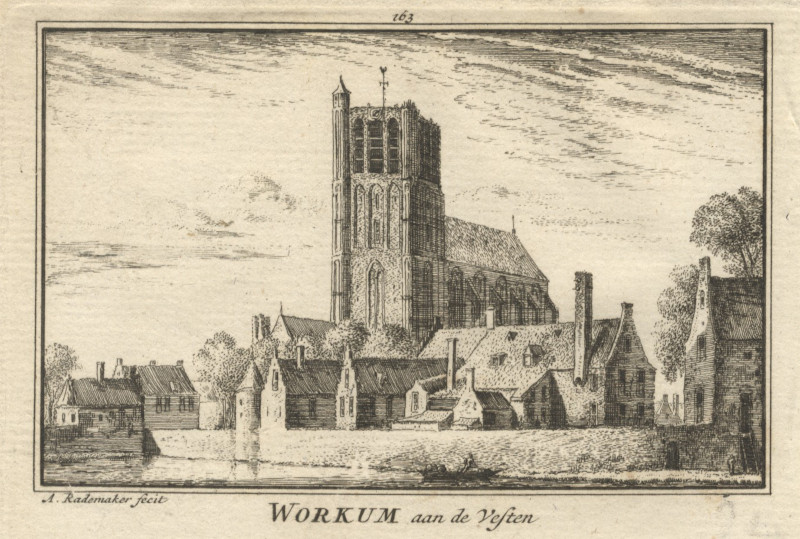 Workum aan de Vesten by A. Rademaker