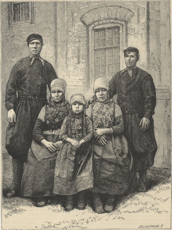 view Fisherman´s family from the island of Marken by S. Blanpain