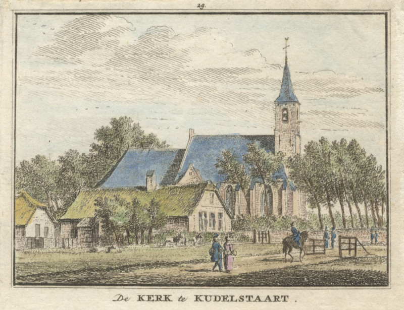 De Kerk te Kudelstaart by H. Spilman