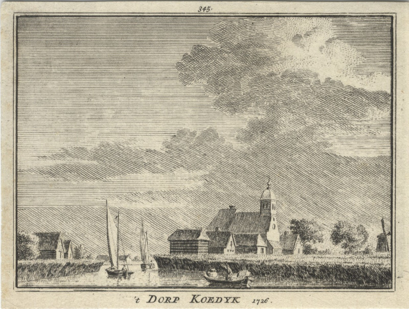 ´t Dorp Koedyk 1726 by H. Spilman, C. Pronk