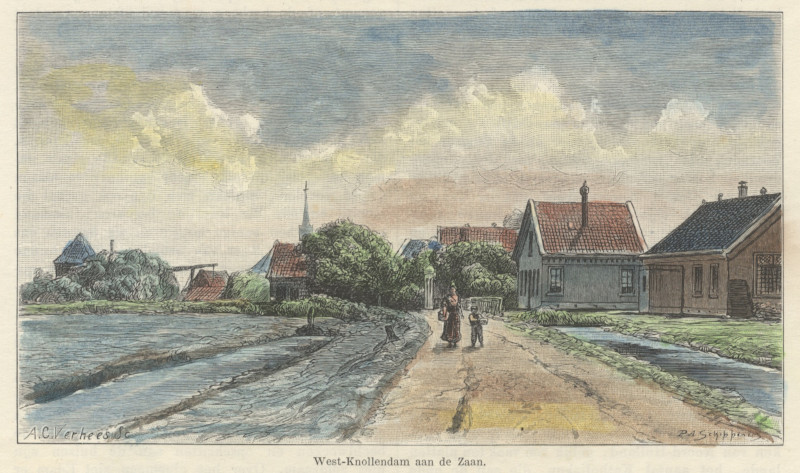 West-Knollendam aan de Zaan by P.A. Schipperus, A.C. Verhees