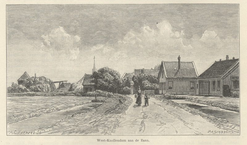 West-Knollendam aan de Zaan by P.A. Schipperus, A.C. Verhees