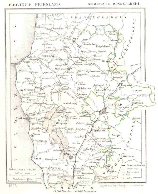Gemeente Wonseradeel by Kuyper (Kuijper)