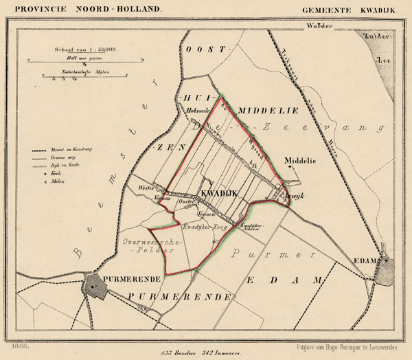 map communityplan Gemeente Kwadijk by Kuyper (Kuijper)