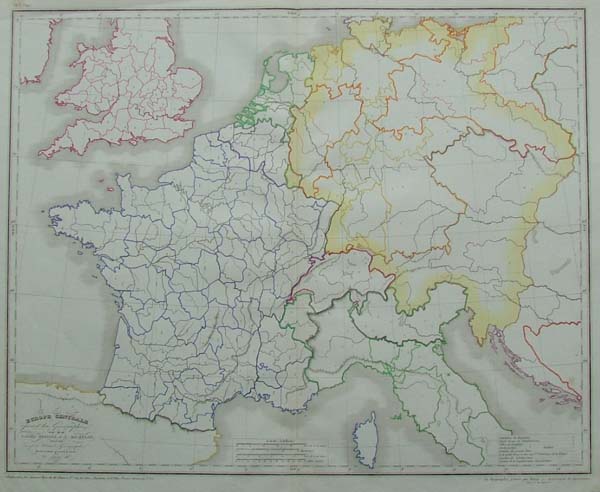 map Europe centrale by Achille Meissas, A. Michelot