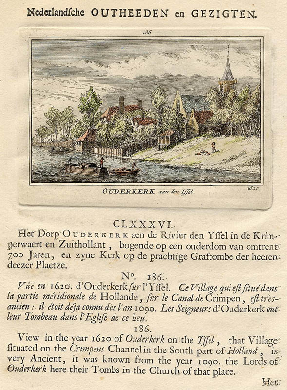 view Ouderkerk aan den Issel 1620 by Abraham Rademaker
