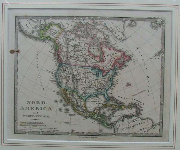 map Nord-America und West-Indien by Justus Perthes