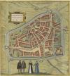 plattegrond Lewardum, Occidentalis Frisiae. Opp: 1580
