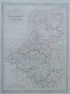 kaart Carte de Belgique et de Hollande
