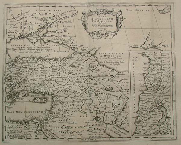 map Lumen historiarum per occidentem. Fran. Haraei. Atntverpiae. by Goed Papierformaat is 66 X 54 cm Koeman: Ja-10-49