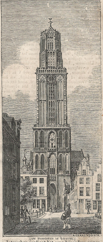 view De Domtoren te Utrecht by A. Cranendonck