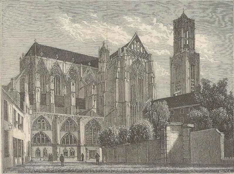 De Domkerk te Utrecht by H. Bogaerts, Walter