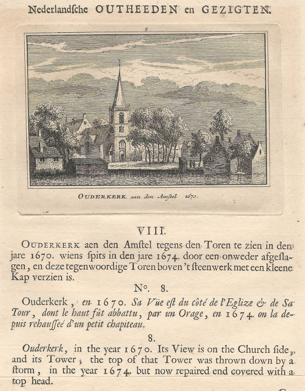 Ouderkerk aan den Amstel 1670 by A. Rademaker