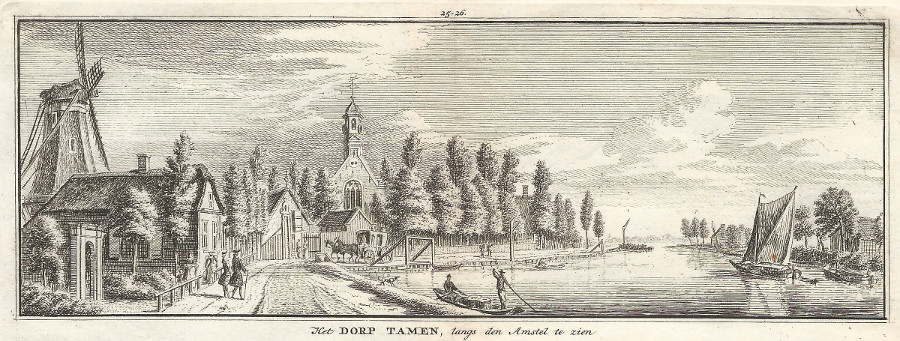 Het Dorp tamen, langs den Amstel te zien by H. Spilman, J. de Beijer