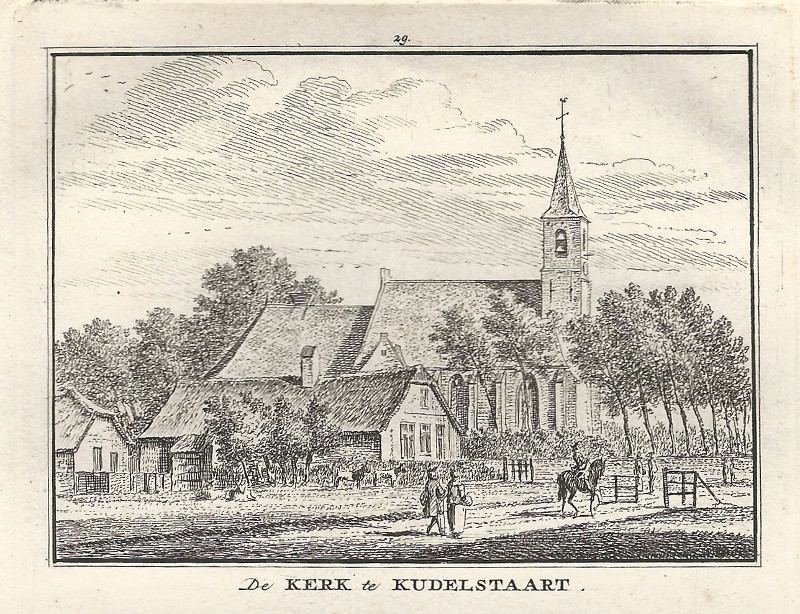 De kerk te Kudelstaart by H. Spilman