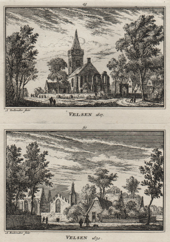 view Velsen 1617; Velsen 1630 by A. Rademaker