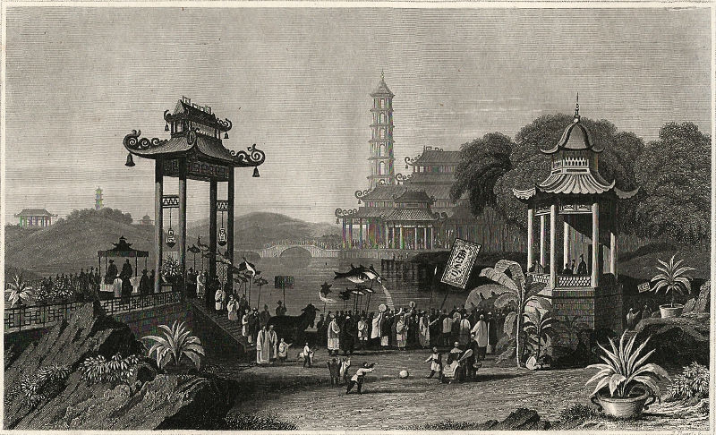Die Kaiser-Garten in Nanking in China by J. Poppel