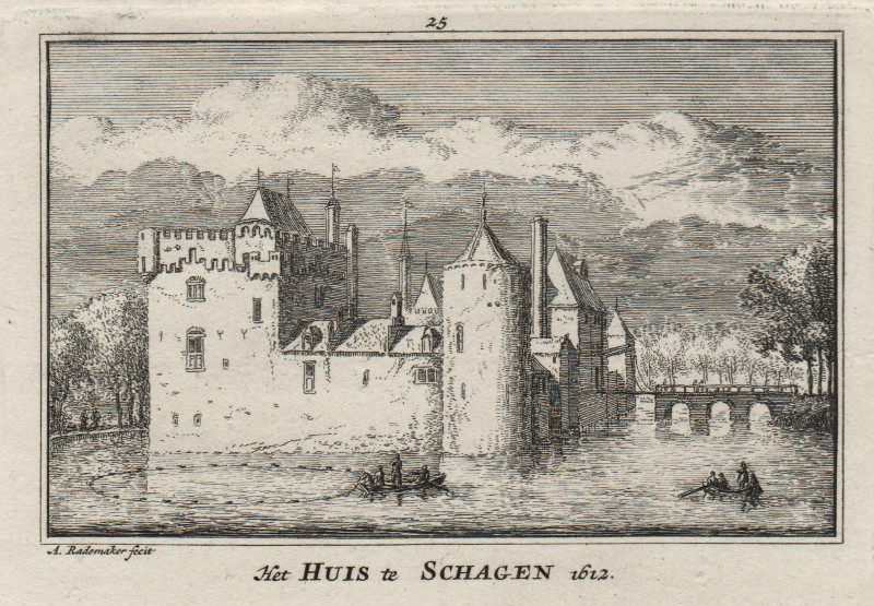 Het Huis te Schagen 1612 by A. Rademaker