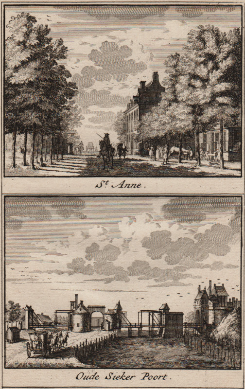 view St. Anne; Oude Sieker Poort by H.K. Arkstee