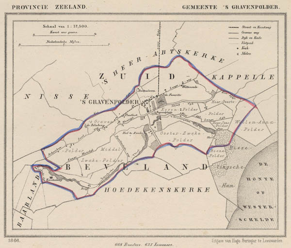 map communityplan Gemeente ´S Gravenpolder by J kuyper