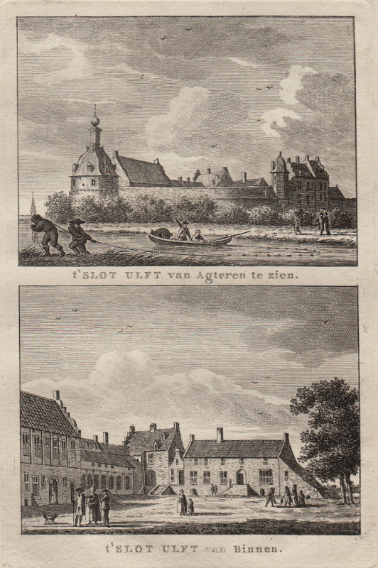 view ´t Slot Ulft van agteren te zien, ´t Slot Ulft van Binnen by C.F. Bendorp, J. Bulthuis