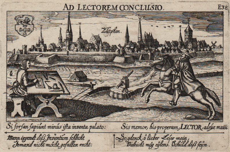 Ad Lectorem Conclusio. Zutphen by Daniel Meisner