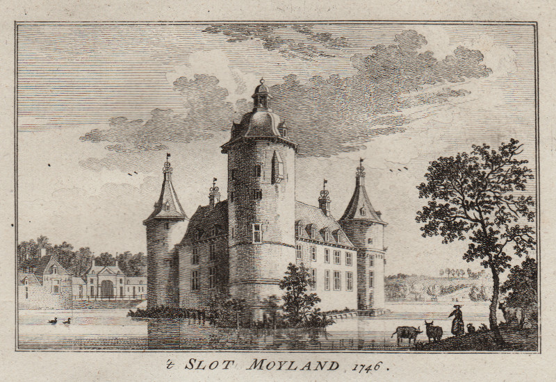 ´t Slot Moyland 1746 by Paul van Liender, Jan de Beijer