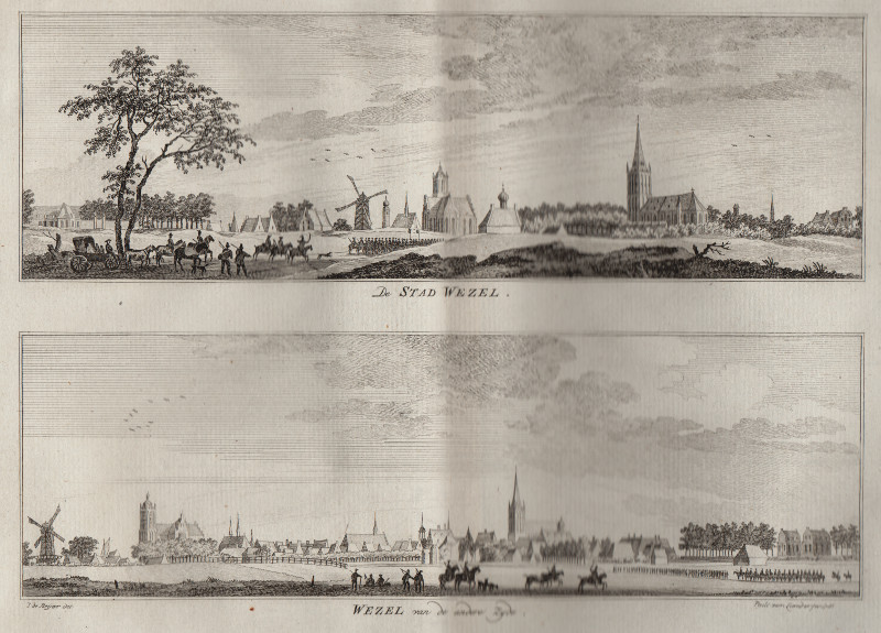 De Stad Wezel; Wezel van de andere zyde. by Paul van Liender, Jan de Beijer