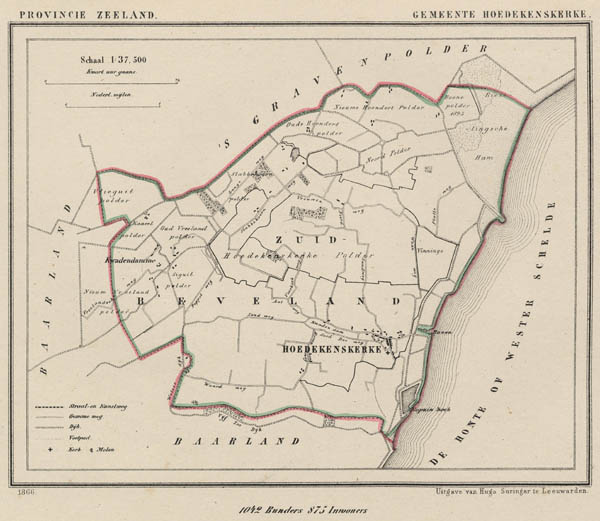 map communityplan Gemeente Hoedekenskerke by J kuyper