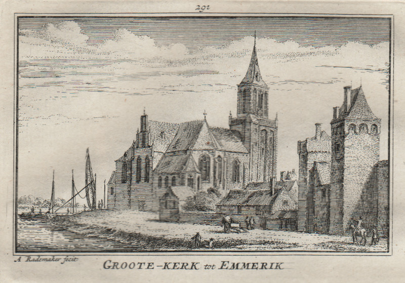 Groote-Kerk tot Emmerik by A. Rademaker