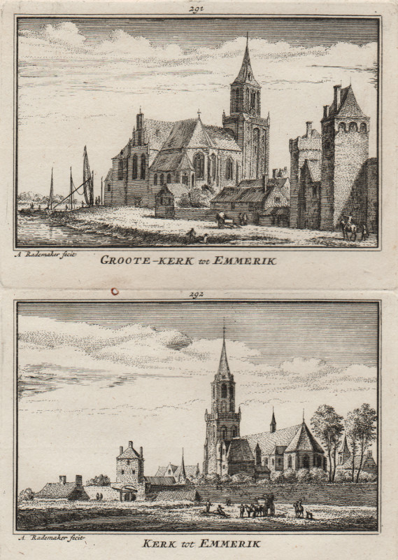 view Groote-Kerk tot Emmerik; Kerk tot Emmerik by A. Rademaker
