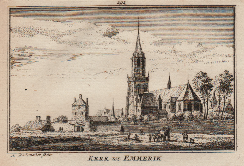  Kerk tot Emmerik by A. Rademaker