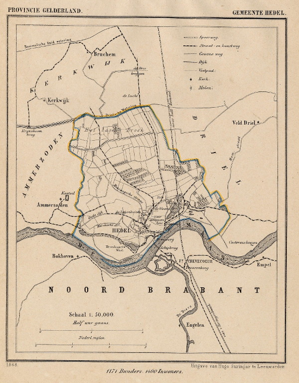 map communityplan Hedel by Kuyper (Kuijper)