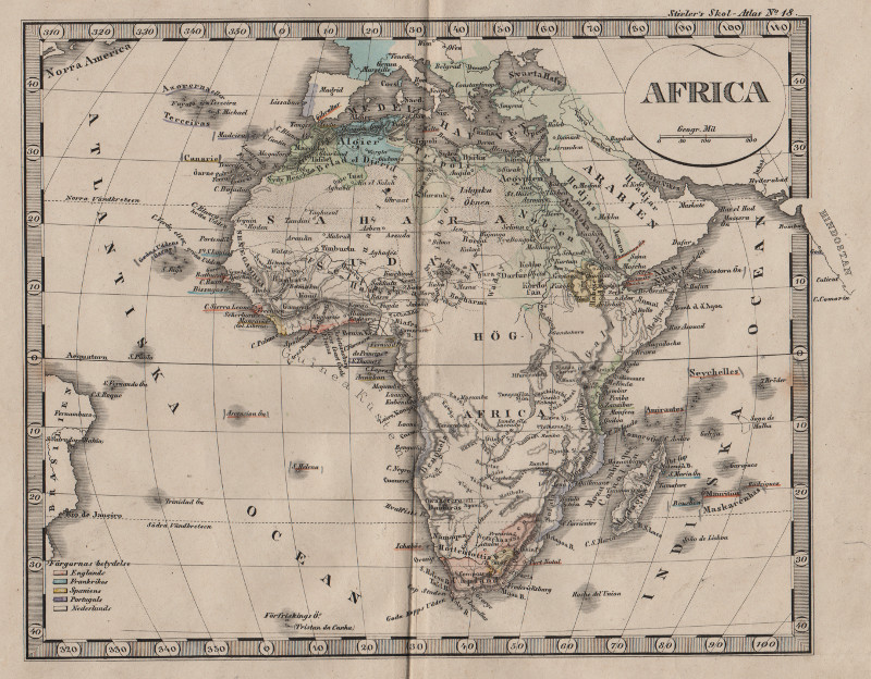 Afrika by Stieler