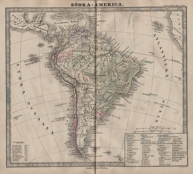 Södra-America by Stieler