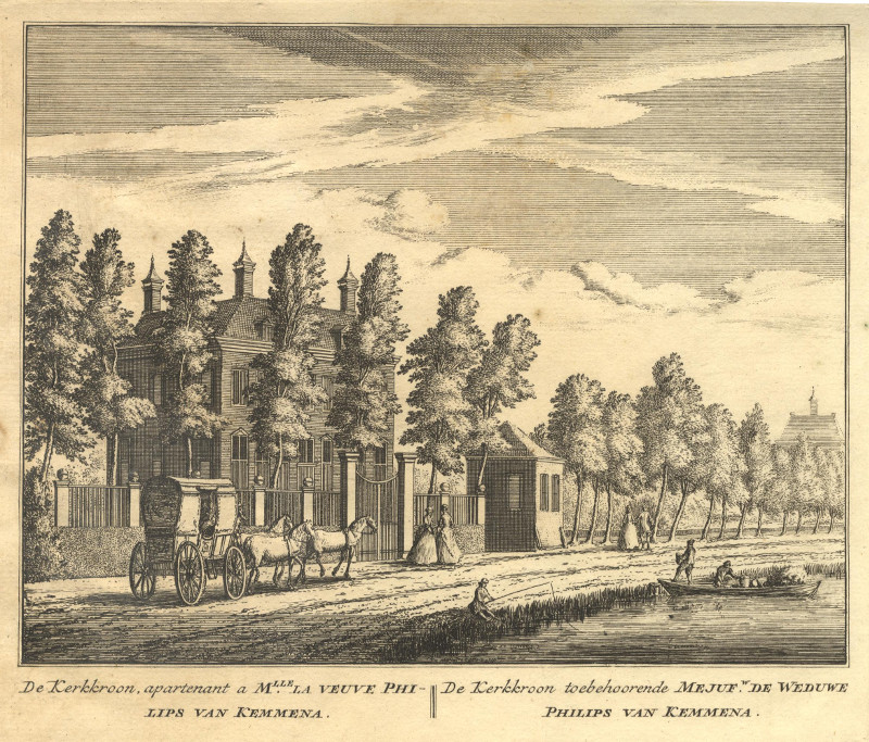 De Kerkkroon, toebehoorende Mejuf. de Weduwe Philips van Kemmena by A. Rademaker